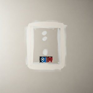 Seamlessly patched section of a wall.