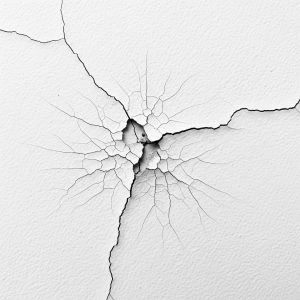 cracked drywall
