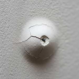 bump in drywall from nail